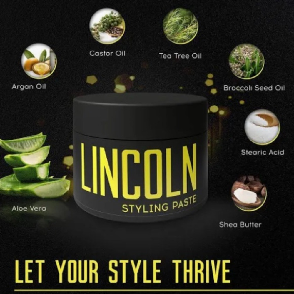 Hair Pomade For Men Lincoln Natural Hair Putty - Picture 3 of 8